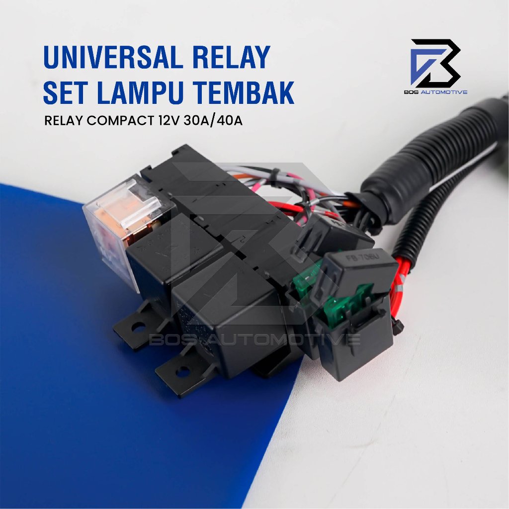 [COMPACT] Kabel Relay Set Lampu H4 Mobil DCS FH5 New 3 Relay 12v Untuk 2 Lampu Utama Mobil Universal - foto-produk-3