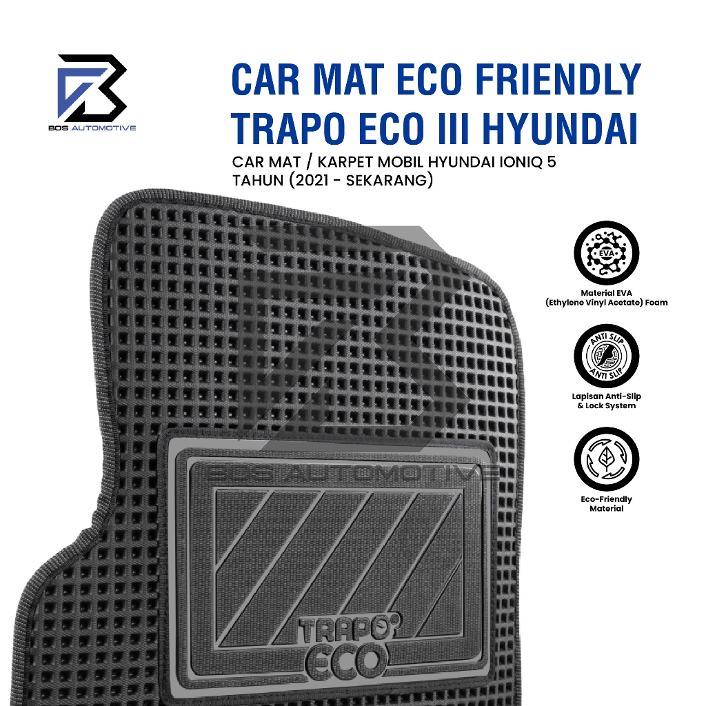 Karpet Mobil HYUNDAI IONIQ 5 2021 - Sekarang Car Mats Premium Trapo Eco III Original - foto-produk-1