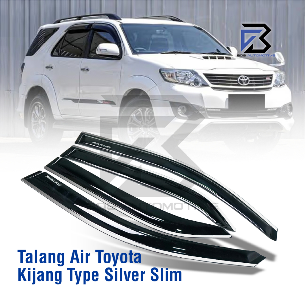Talang Air Pintu List Silver Mobil Toyota Kijang LGX / Kapsul 1997 â€“ 2003 Model Slim 4 Pintu - foto-produk-4