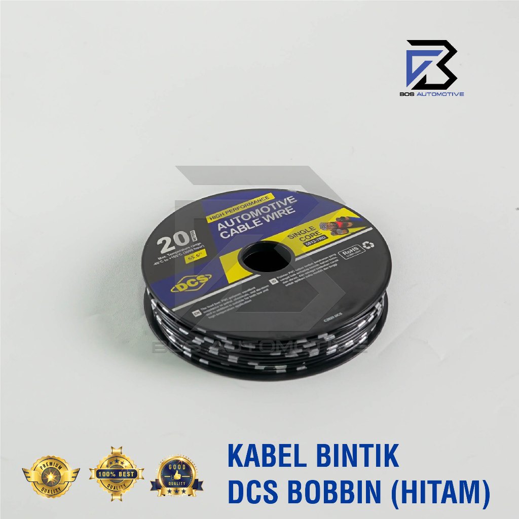 Kabel Bintik 1.25MM x 20M DCS Kabel Otomotif Body Mobil Motor Serabut Tembaga (BOBIN) - foto-variasi-1