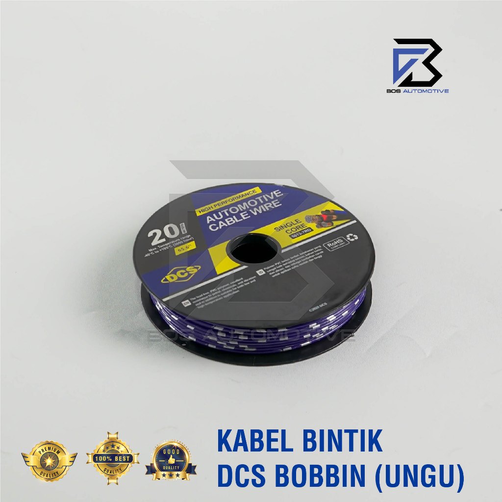 Kabel Bintik 1.25MM x 20M DCS Kabel Otomotif Body Mobil Motor Serabut Tembaga (BOBIN) - foto-variasi-5