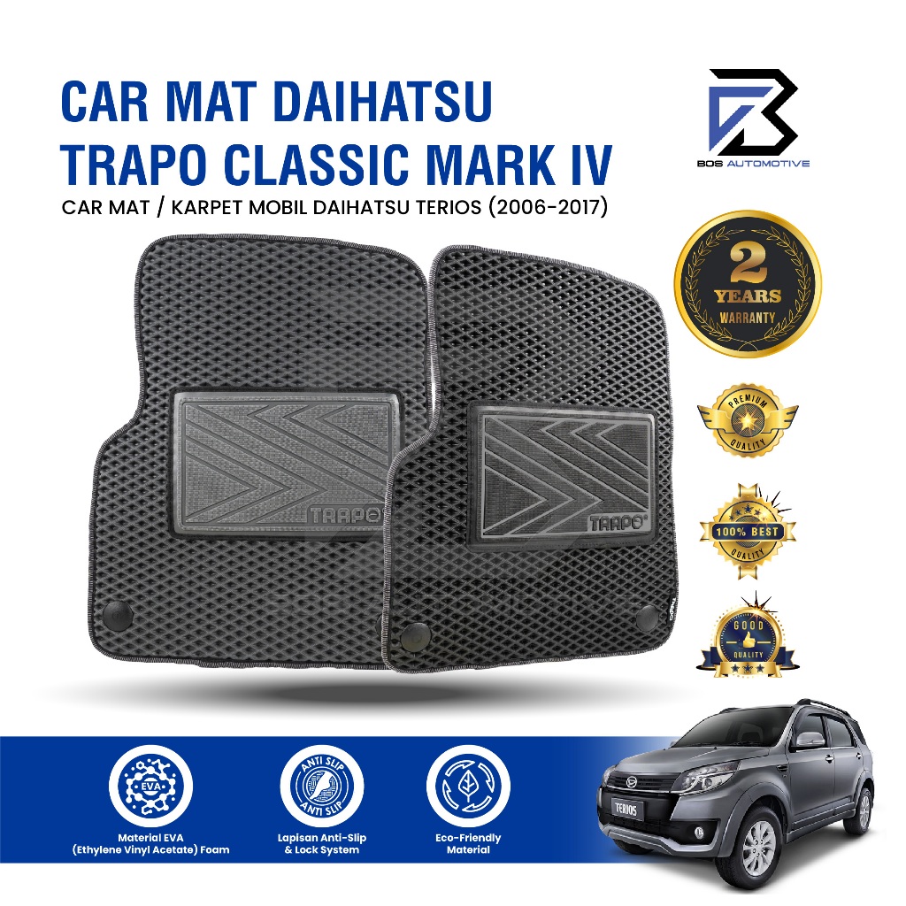 Karpet Mobil DAIHATSU TERIOS (2006 - Sekarang) - Karpet Mobil Fullset Anti Slip - Carmat Trapo Classic Mark IV Original
