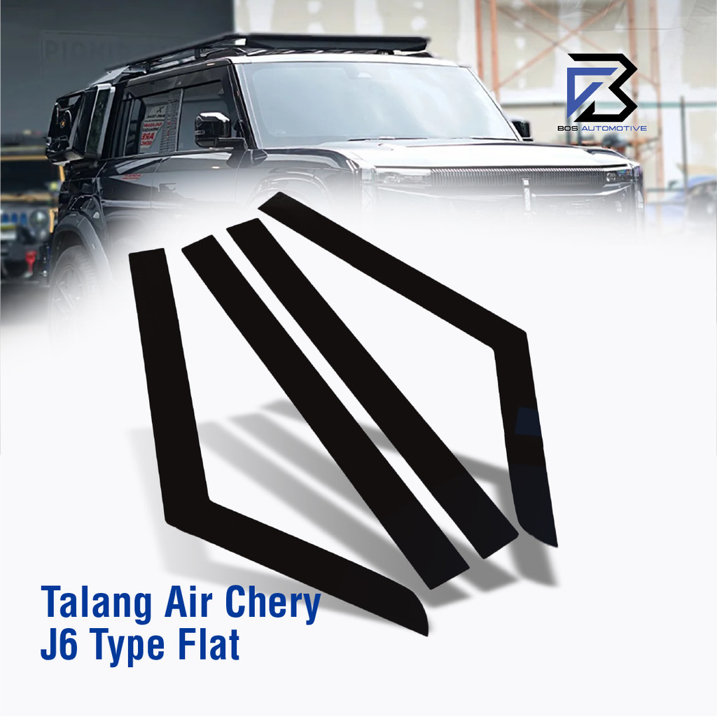 Talang Air Pintu untuk Mobil Chery J6 2024 â€“ 2025 Model Flat Rata 4 Pintu - foto-produk-4