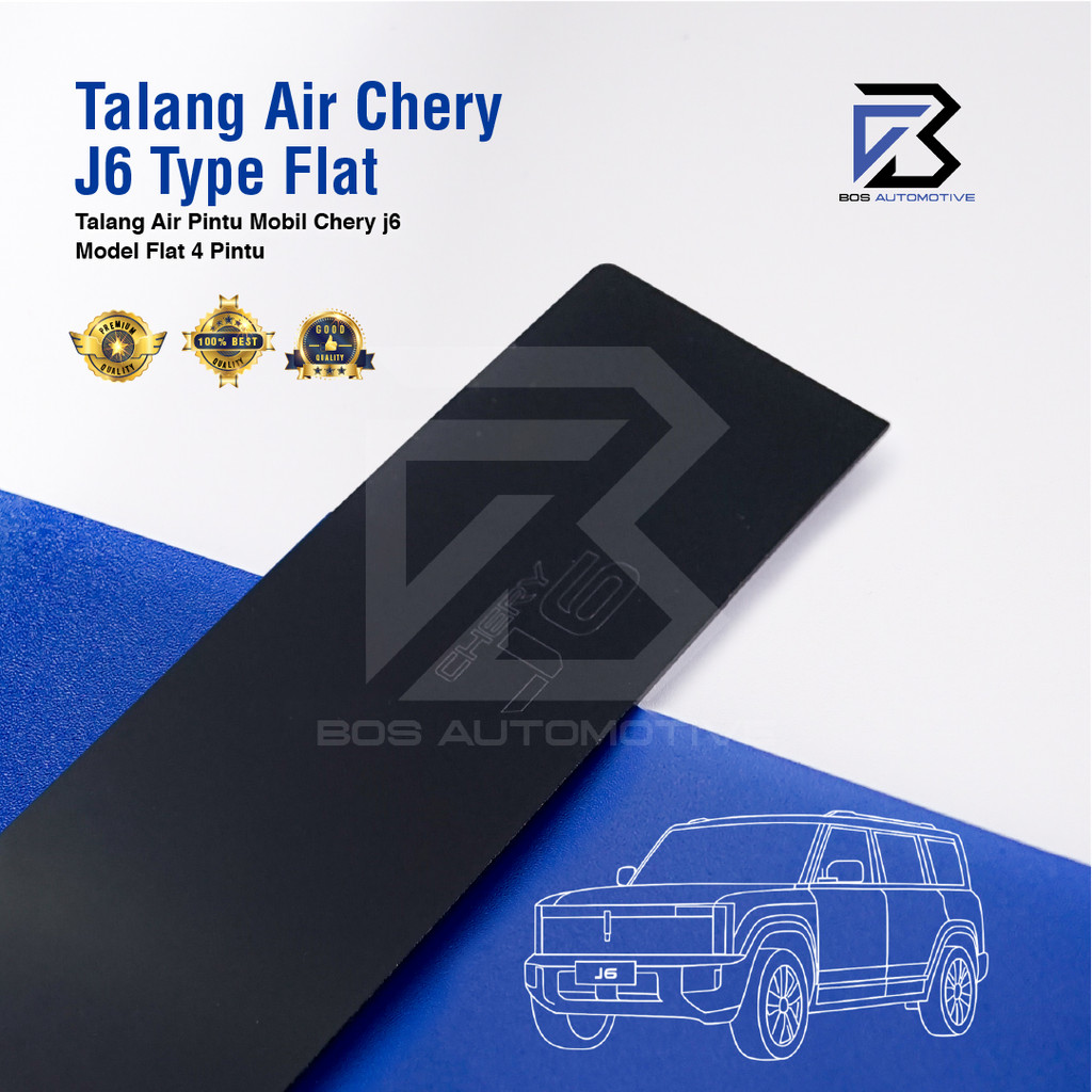 Talang Air Pintu untuk Mobil Chery J6 2024 â€“ 2025 Model Flat Rata 4 Pintu - foto-sampul