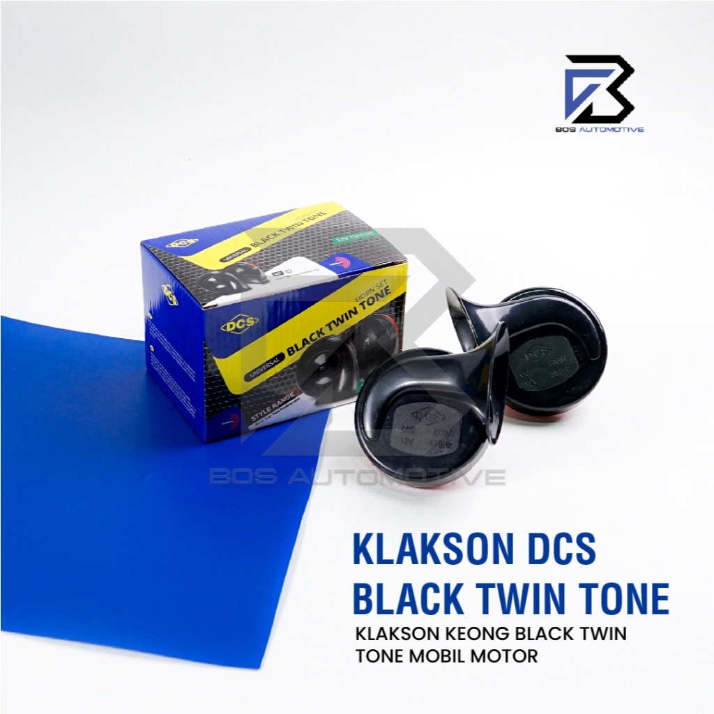 Klakson Keong Mobil Motor DCS Keong Black Twin Tone 12v Universal + Relay - foto-produk-4