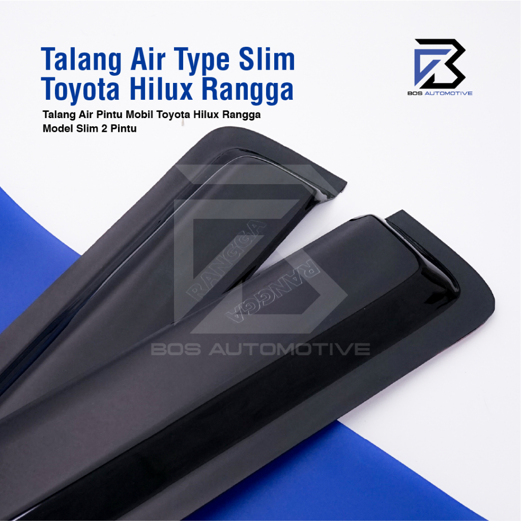 Talang Air Pintu Mobil Toyota Hilux Rangga SIngle Cabin Model Slim 2 Pintu Aklirik High Quality - foto-produk-1