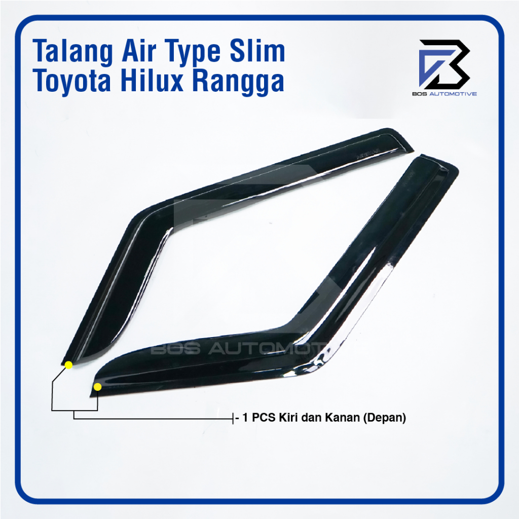 Talang Air Pintu Mobil Toyota Hilux Rangga SIngle Cabin Model Slim 2 Pintu Aklirik High Quality - foto-produk-3