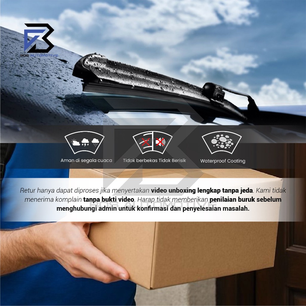 Wiper Blade Trapo Hydrophobic - Wiper Mobil Daihatsu Sigra (2016-Sekarang) 22" 17" Original - foto-produk-4