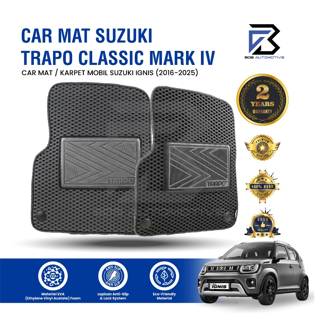 Karpet Mobil SUZUKI IGNIS (2016 - Sekarang) Fullset Premium Anti Slip - Car Mats Trapo Classic Mark IV Original