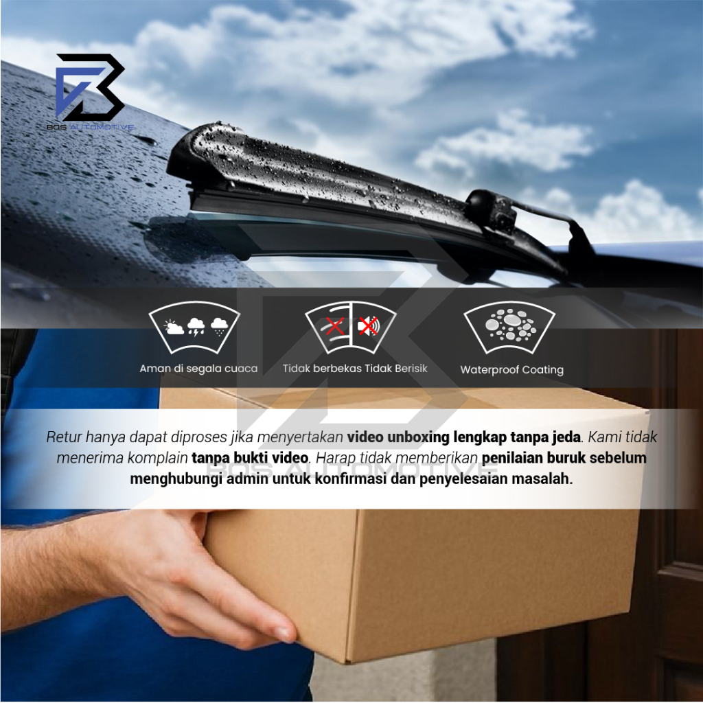 Wiper Blade Trapo Hydrophobic - Wiper Mobil Chevrolet Trax / Chevrolet Trail Blazer (2017-Sekarang) Frame Hook Original - foto-produk-5