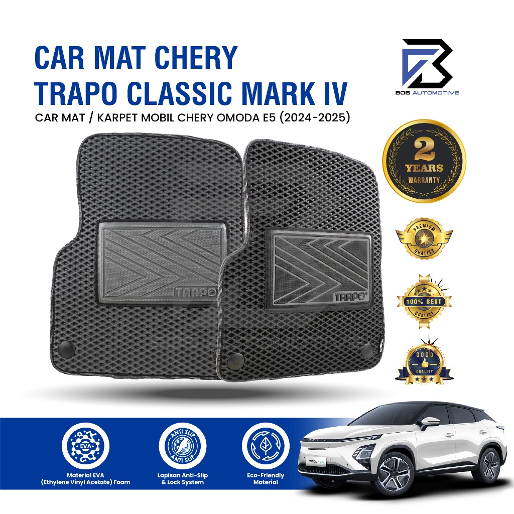 Karpet Mobil CHERY OMODA E5 (2024 - Sekarang) Fullset Premium Anti Slip - Carmat Trapo Classic Mark IV Original - foto-sampul