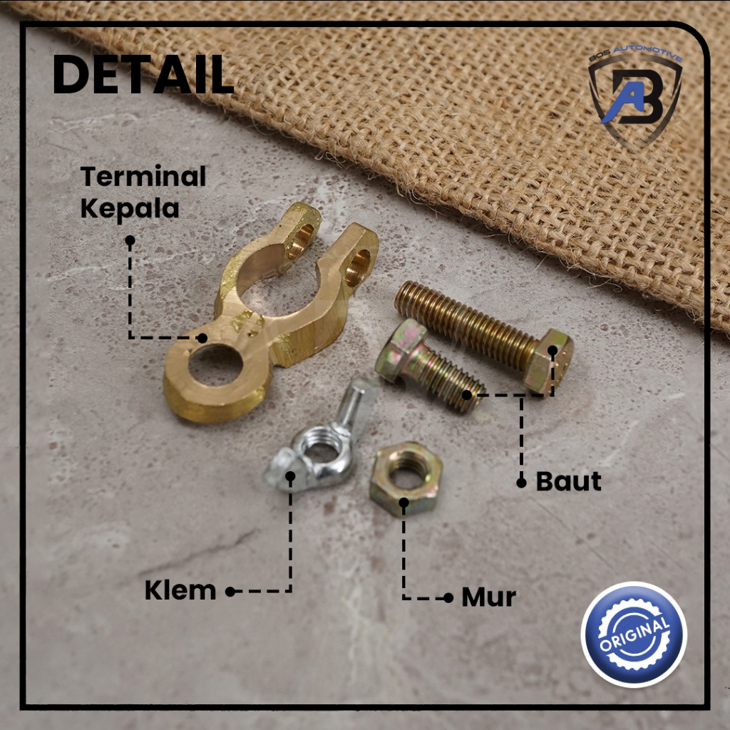Terminal Kepala Aki Kunigan / Klem ACCU/ N40 / N50 / N70 High Quality - foto-produk-1