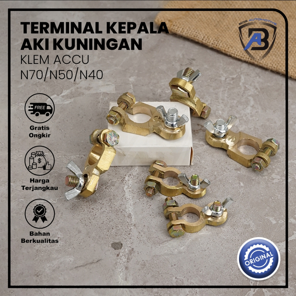 Terminal Kepala Aki Kunigan / Klem ACCU/ N40 / N50 / N70 High Quality