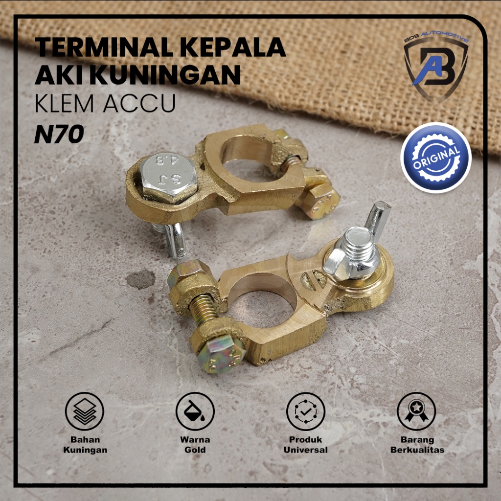 Terminal Kepala Aki Kunigan / Klem ACCU/ N40 / N50 / N70 High Quality - foto-variasi-2