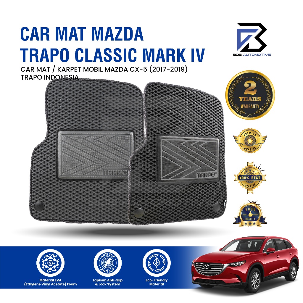 Karpet Mobil MAZDA CX-5 (2017 - 2019) Fullset Premium Anti Slip - Carmat Trapo Classic Mark IV Original