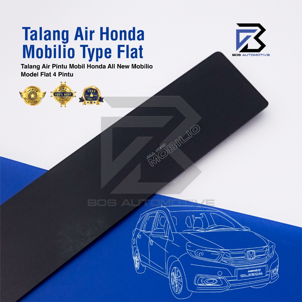 Talang Air Pintu Mobil Honda All New Mobilio 2017 â€“ 2022 Model Flat Rata  4 Pintu