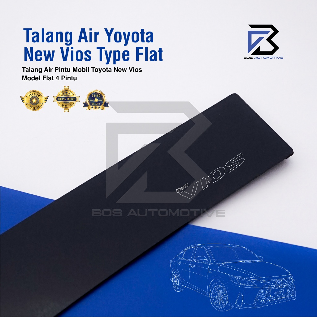 Talang Air Pintu Mobil Toyota New Vios 2008 â€“ 2012 Model Flat 4 Pintu