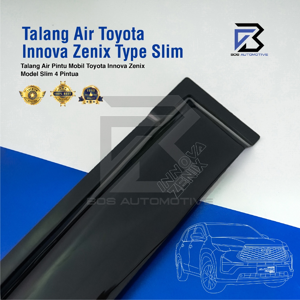 Talang Air Pintu untuk Mobil Innova Zenix 2022 â€“ 2025 Model Slim 4 Pintu - foto-sampul
