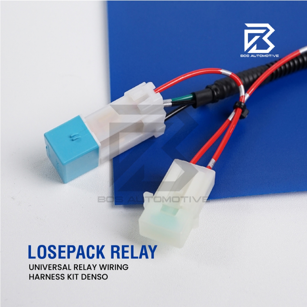 Kabel Relay Losepack Denso Universal Wiring Harness Kit Mobil Motor 12V - foto-produk-1
