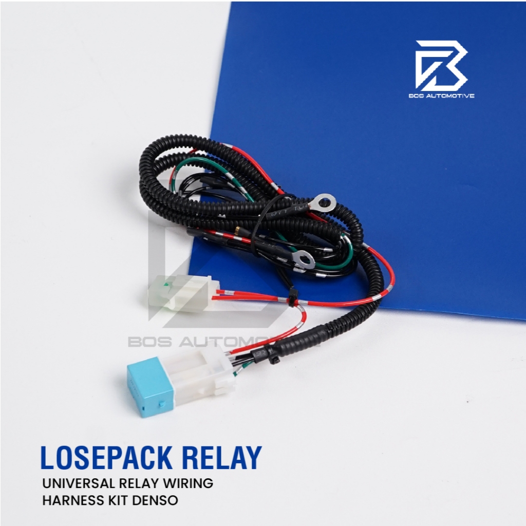 Kabel Relay Losepack Denso Universal Wiring Harness Kit Mobil Motor 12V