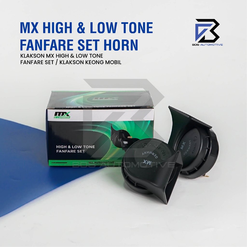 Klakson MX LT1128 Keong High Low Tone FanFare Set 12V Suara Nyaring Keras Klakson Mobil Motor - foto-produk-4