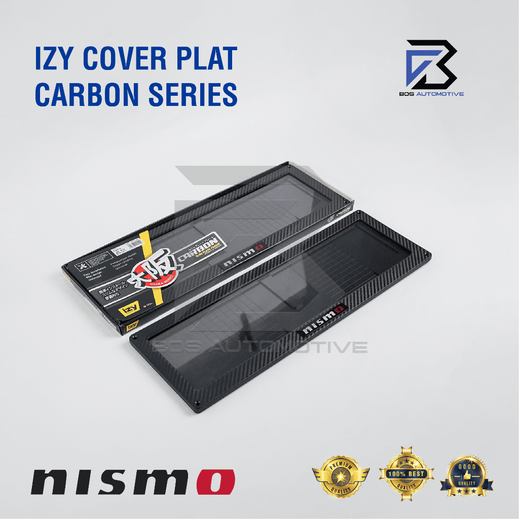 IZY Cover Frame Tempat Dudukan Tatakan Plat Nomor Mobil Model Karbon - foto-variasi-3