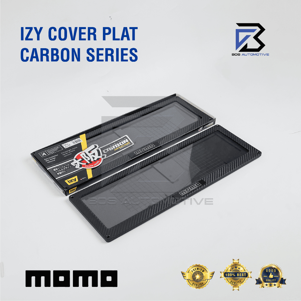 IZY Cover Frame Tempat Dudukan Tatakan Plat Nomor Mobil Model Karbon - foto-variasi-4