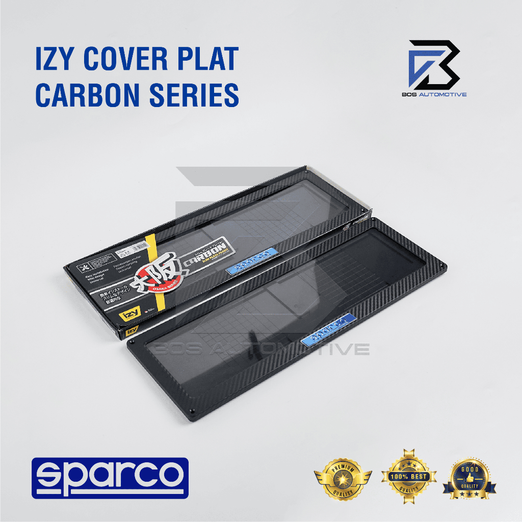 IZY Cover Frame Tempat Dudukan Tatakan Plat Nomor Mobil Model Karbon - foto-variasi-5