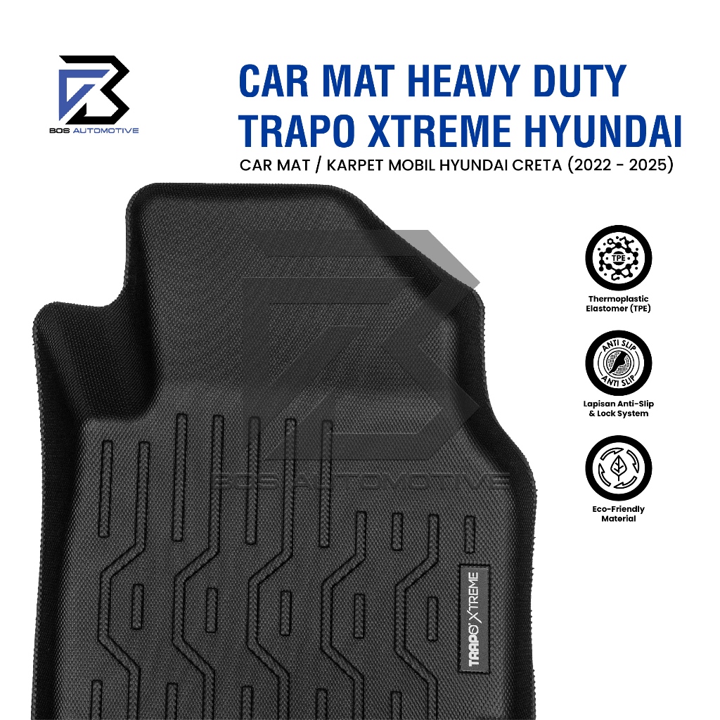 Karpet Mobil HYUNDAI CRETA (2022 - Sekarang) - Car Mats Premium Trapo 3D Xtreme Original - foto-produk-1