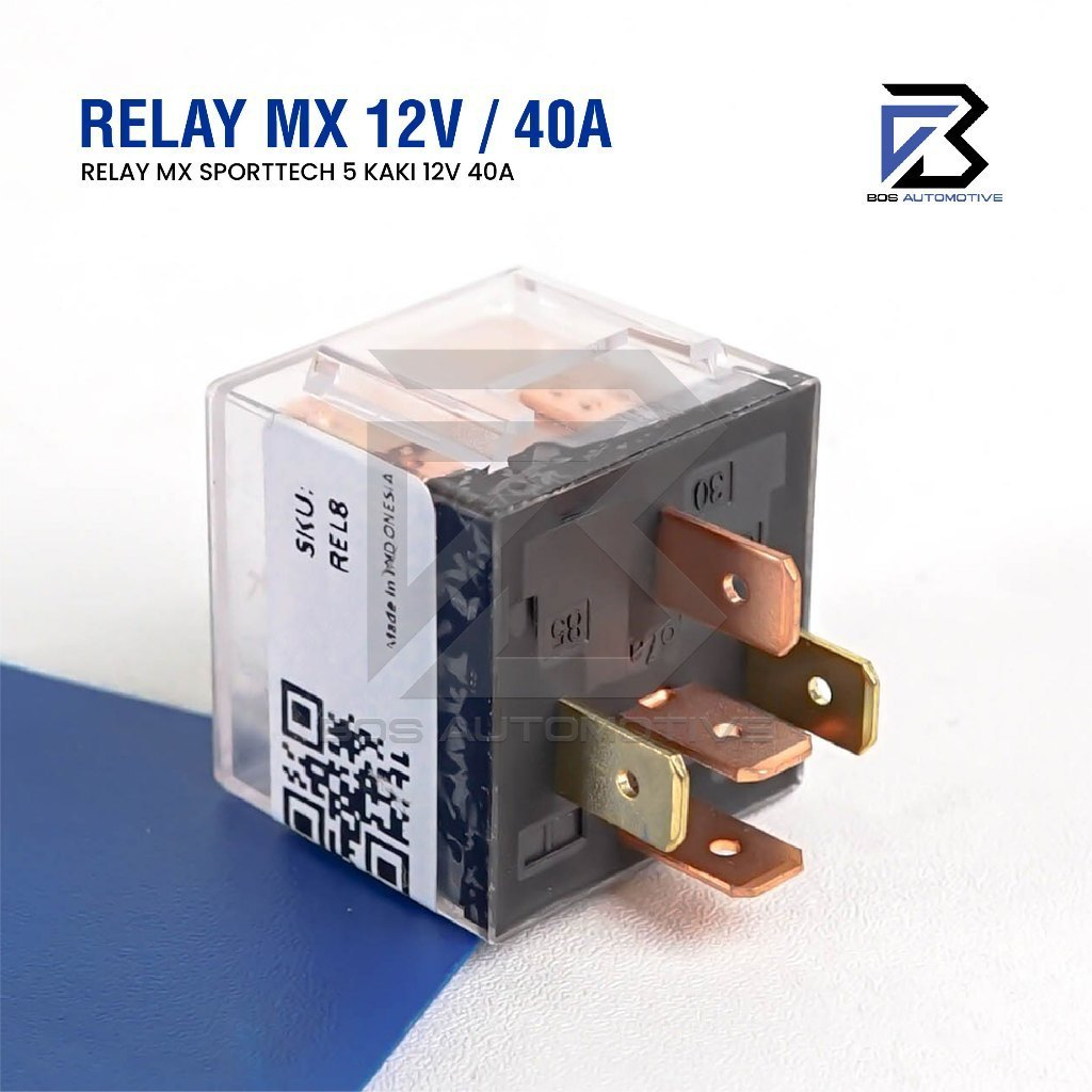 Relay MX DCS Transparan Kaki 5 Pin 87a 12v 40a Untuk Kabel Klakson Lampu Mobil Motor Original Tahan Lama - foto-produk-4