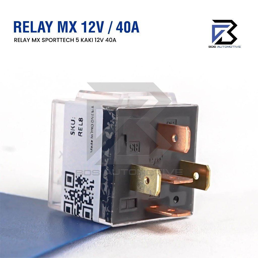 Relay MX DCS Transparan Kaki 5 Pin 87a 12v 40a Untuk Kabel Klakson Lampu Mobil Motor Original Tahan Lama - foto-produk-5
