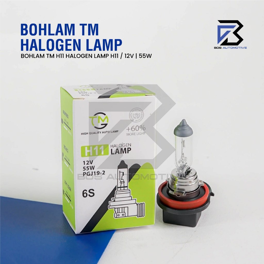 Bohlam TM H11 Halogen 12V 55W PGJ19-2 Lampu Mobil Foglamp Kabut Original - foto-produk-1