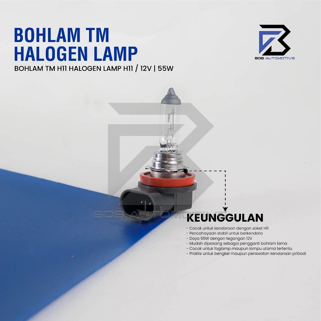 Bohlam TM H11 Halogen 12V 55W PGJ19-2 Lampu Mobil Foglamp Kabut Original - foto-produk-3