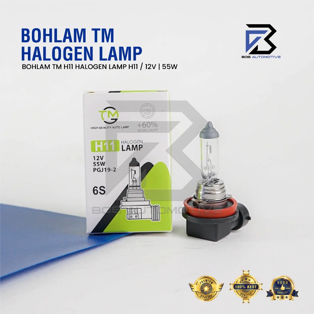 Bohlam TM H11 Halogen 12V 55W PGJ19-2 Lampu Mobil Foglamp Kabut Original