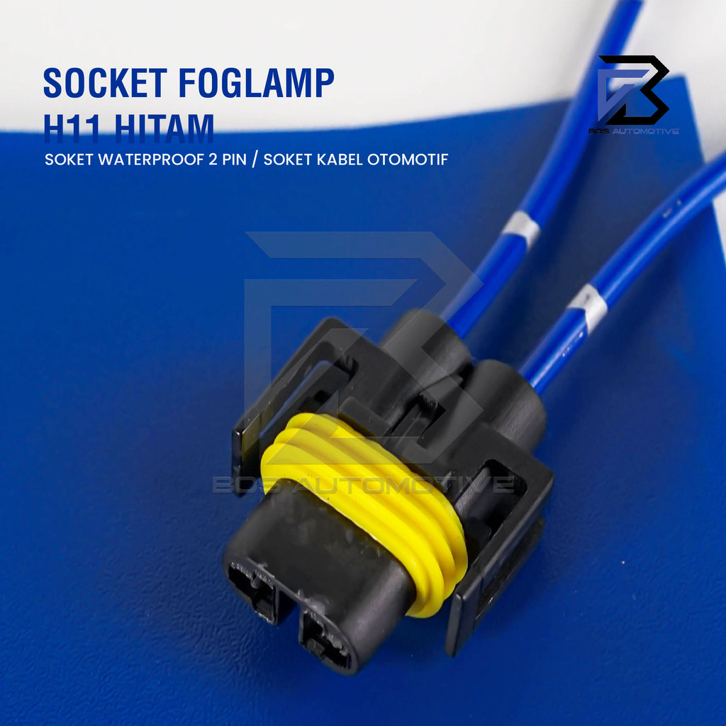 Socket Cable Foglamp / Soket Kabel Lampu Kabut Tembak Mobil H11 / H16 / H8 / H27 - foto-produk-1
