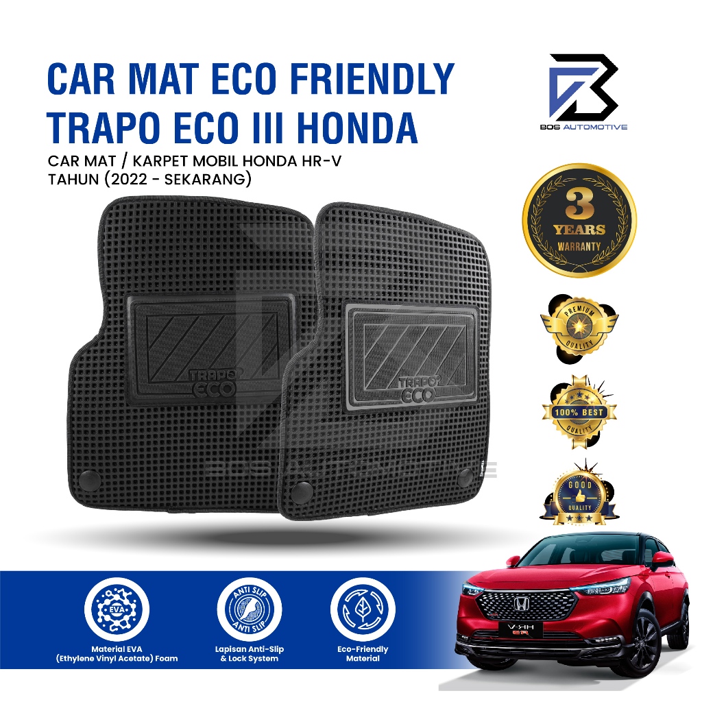 Karpet Mobil HONDA HRV HR-V 2022 - Sekarang Car Mats Premium Trapo Eco III Original