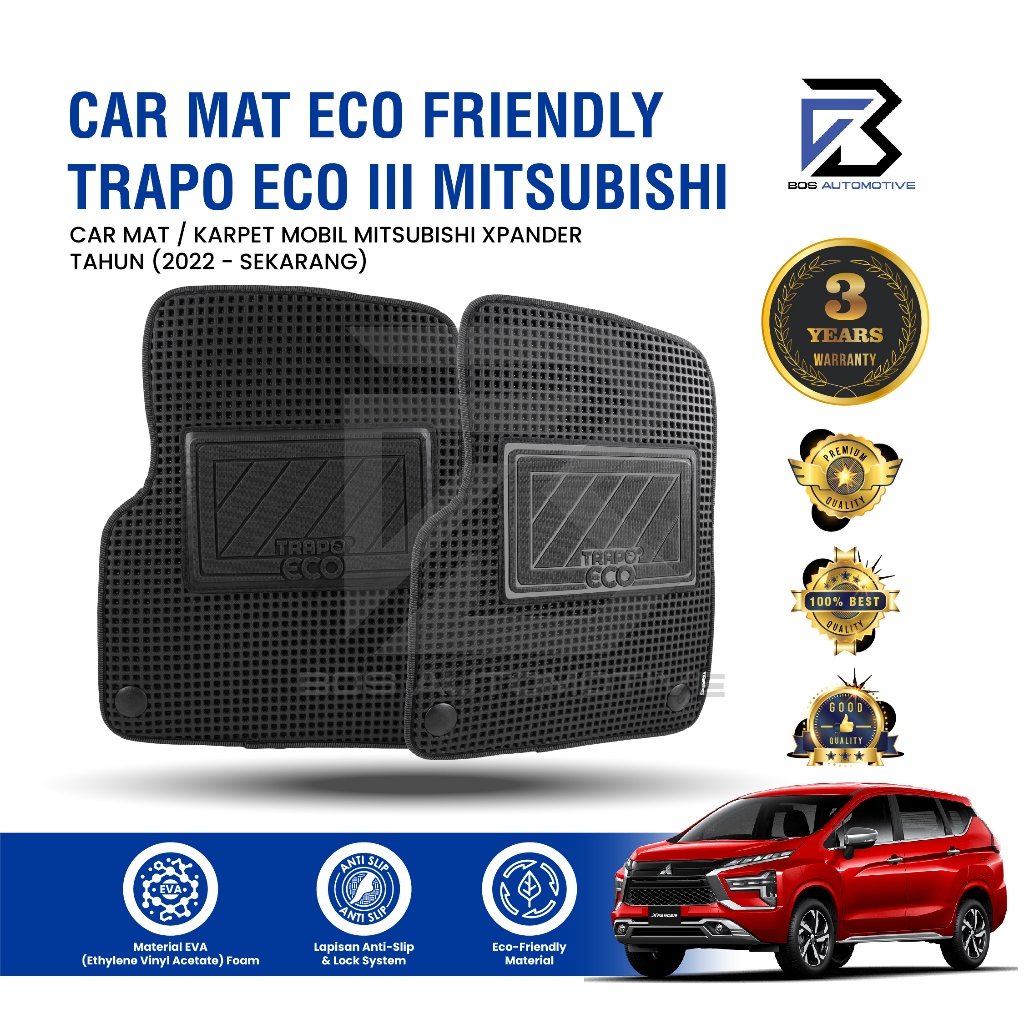 Karpet Mobil MITSUBISHI XPANDER 2022 - Sekarang Car Mats Premium Trapo Eco III Original