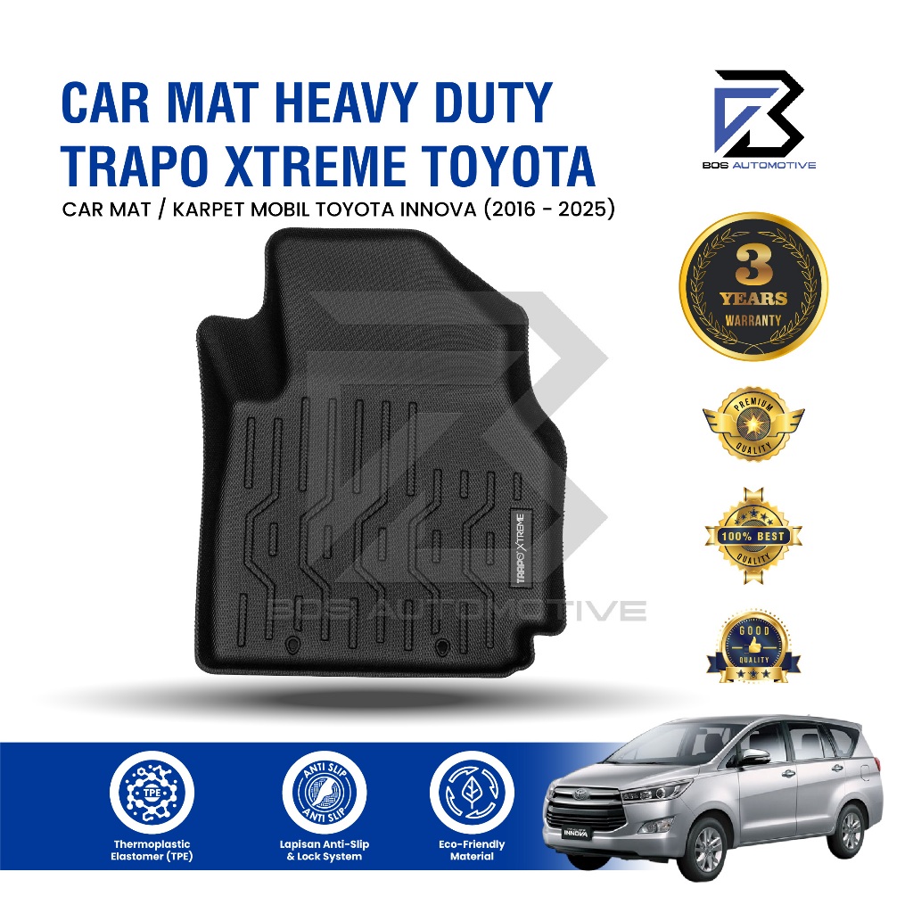 Karpet Mobil TOYOTA INNOVA (2016 - Sekarang) - Car Mats Premium Trapo 3D Xtreme Original
