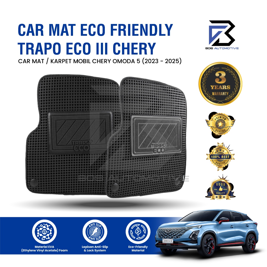 Karpet Mobil Chery Omoda 5 (2023 - Sekarang) Fullset Premium - Car Mats Trapo Eco III Original - foto-sampul