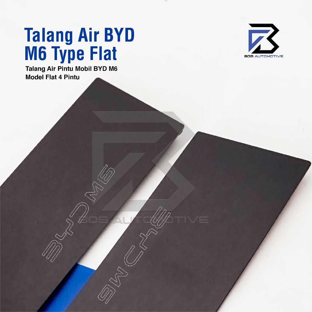 Talang Air Pintu Mobil BYD M6 2024 - 2026 Model Flat Rata 4 Pintu - foto-produk-1