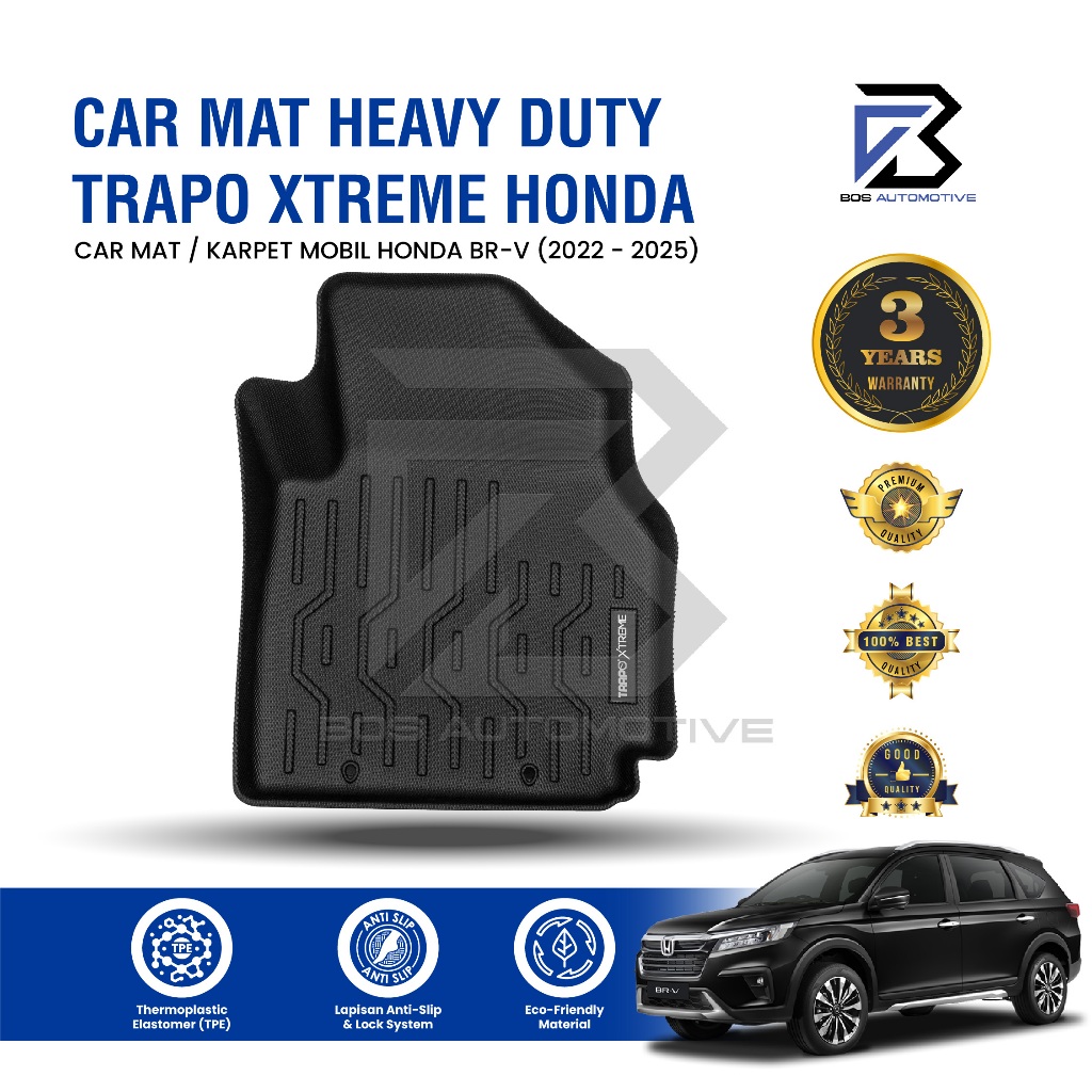 Karpet Mobil HONDA BR-V (2022 - Sekarang) - Car Mats Premium Trapo 3D Xtreme Original - foto-sampul
