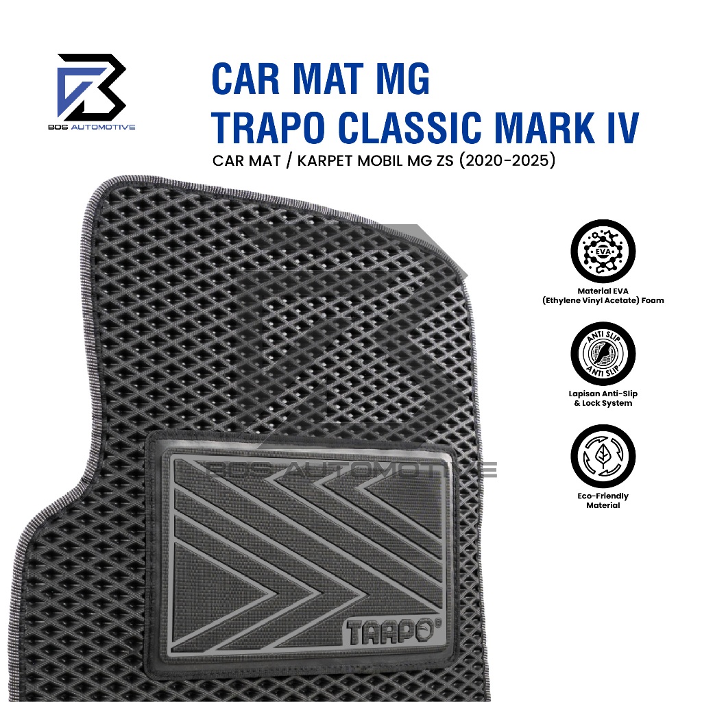 Karpet Mobil MG ZS (2020 - Sekarang) - Karpet Mobil Fullset Premium Anti Slip - Carmat Trapo Classic Mark IV Original - foto-produk-1