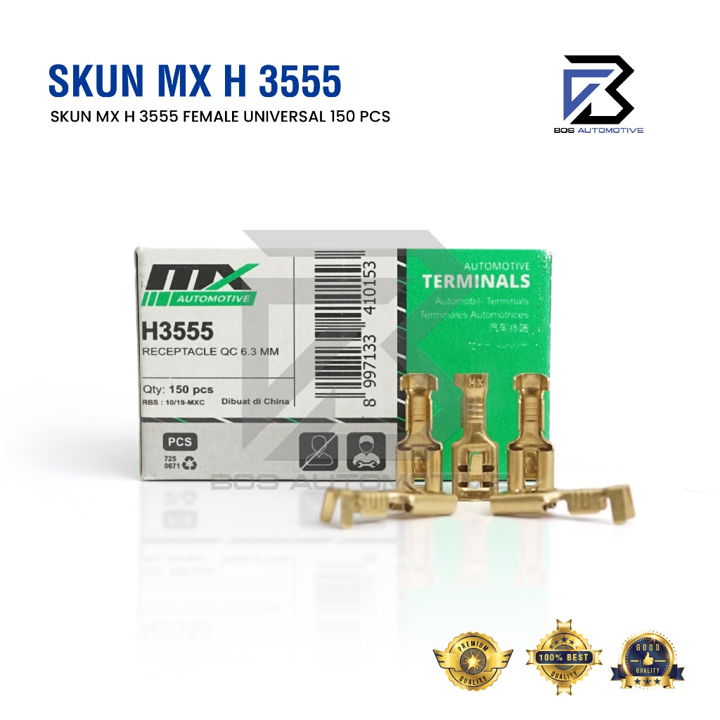 MX Terminal Skun Gepeng Cewek H3555 Female Konektor Kabel Original