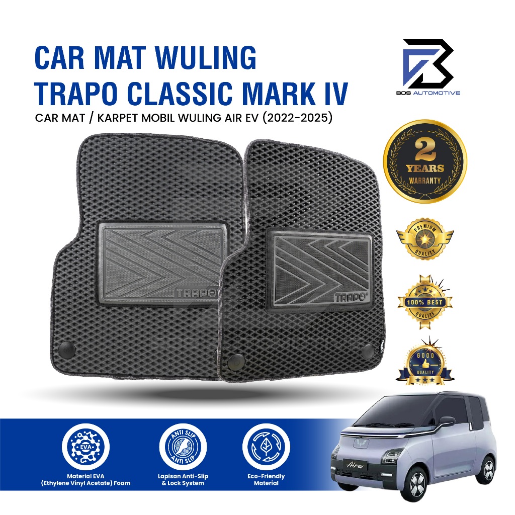 Karpet Mobil WULING BINGUO EV WULING AIR EV (2022 - Sekarang) -  Car Mats Trapo Classic Mark IV Original - foto-produk-1