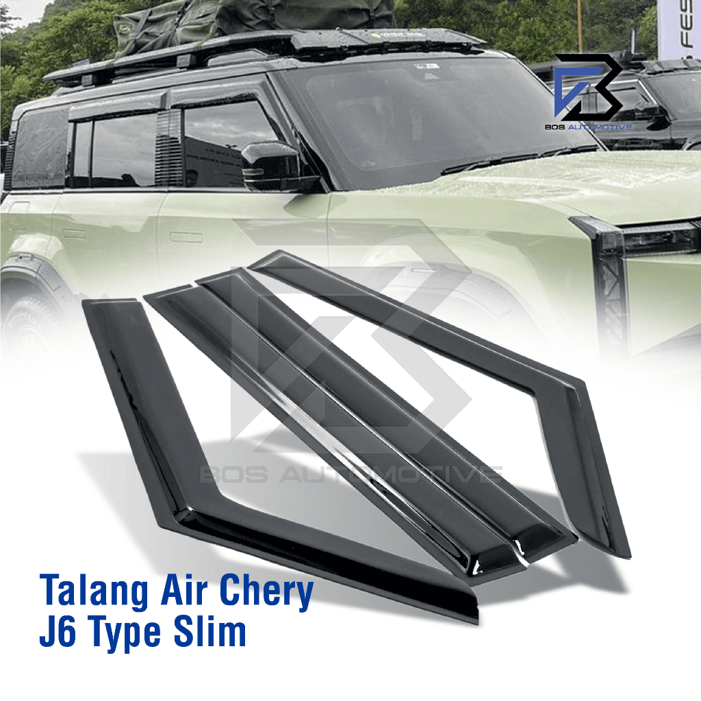 Talang Air Pintu untuk Mobil Chery J6 2024 â€“ 2025 Model Slim 4 Pintu - foto-produk-4