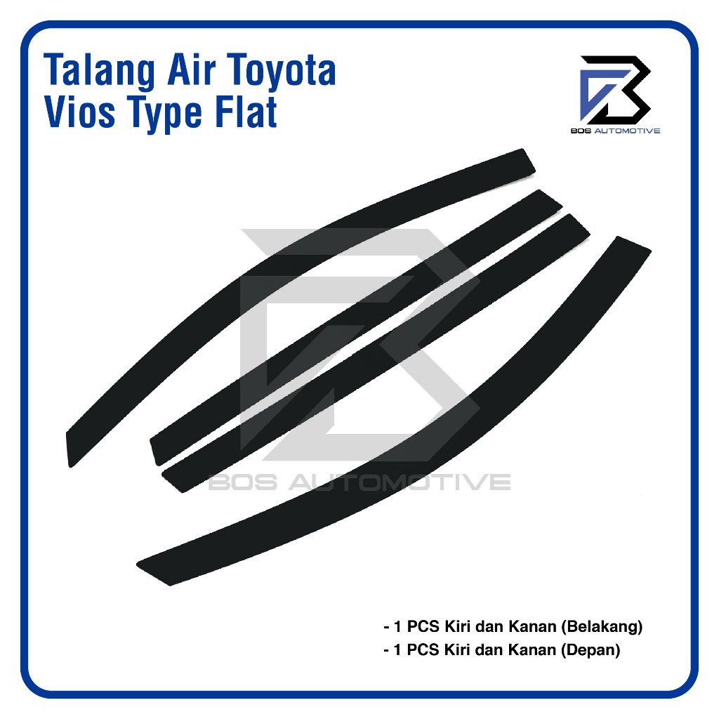 Talang Air Pintu Mobil Toyota Vios 2003 â€“ 2007 Model Flat 4 Pintu - foto-produk-4