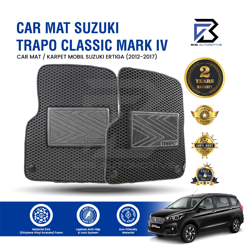 Karpet Mobil SUZUKI ERTIGA (2012 - 2017) - Karpet Mobil Fullset Premium Anti Slip - Carmat Trapo Classic Mark IV Original