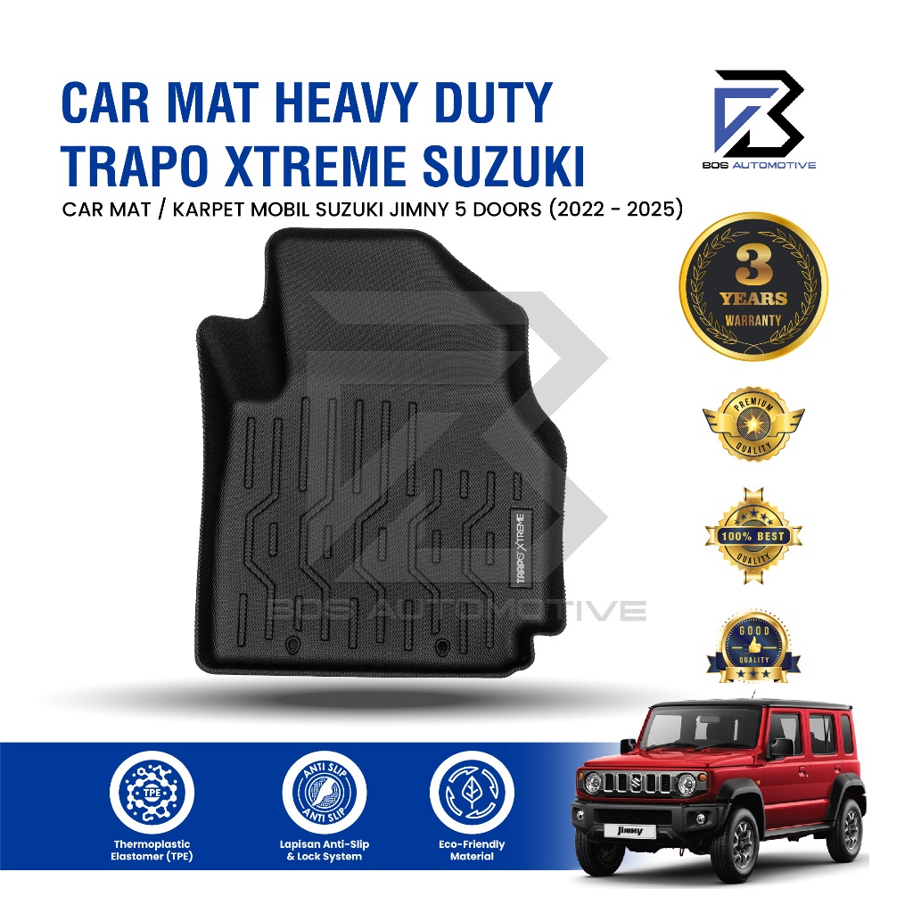 Karpet Mobil SUZUKI JIMNY 5 Doors (2024 - Sekarang) - Car Mats Premium Trapo 3D Xtreme Original