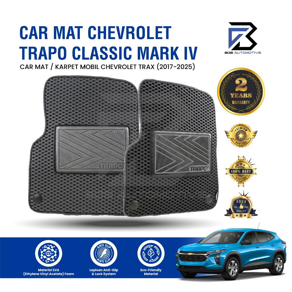 Karpet Mobil CHEVROLET TRAX (2017 - Sekarang) - Karpet Mobil Fullset Premium Anti Slip - Carmat Trapo Classic Mark IV Original