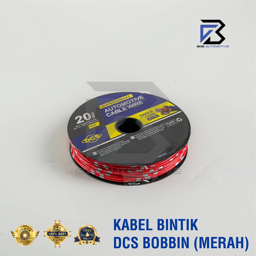 Kabel Bintik 0.85MM x 20M DCS Kabel Otomotif Body Mobil Motor Serabut Tembaga (BOBIN) - foto-variasi-2